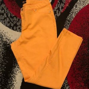 Ashley Stewart Plus-size Orange Jeans